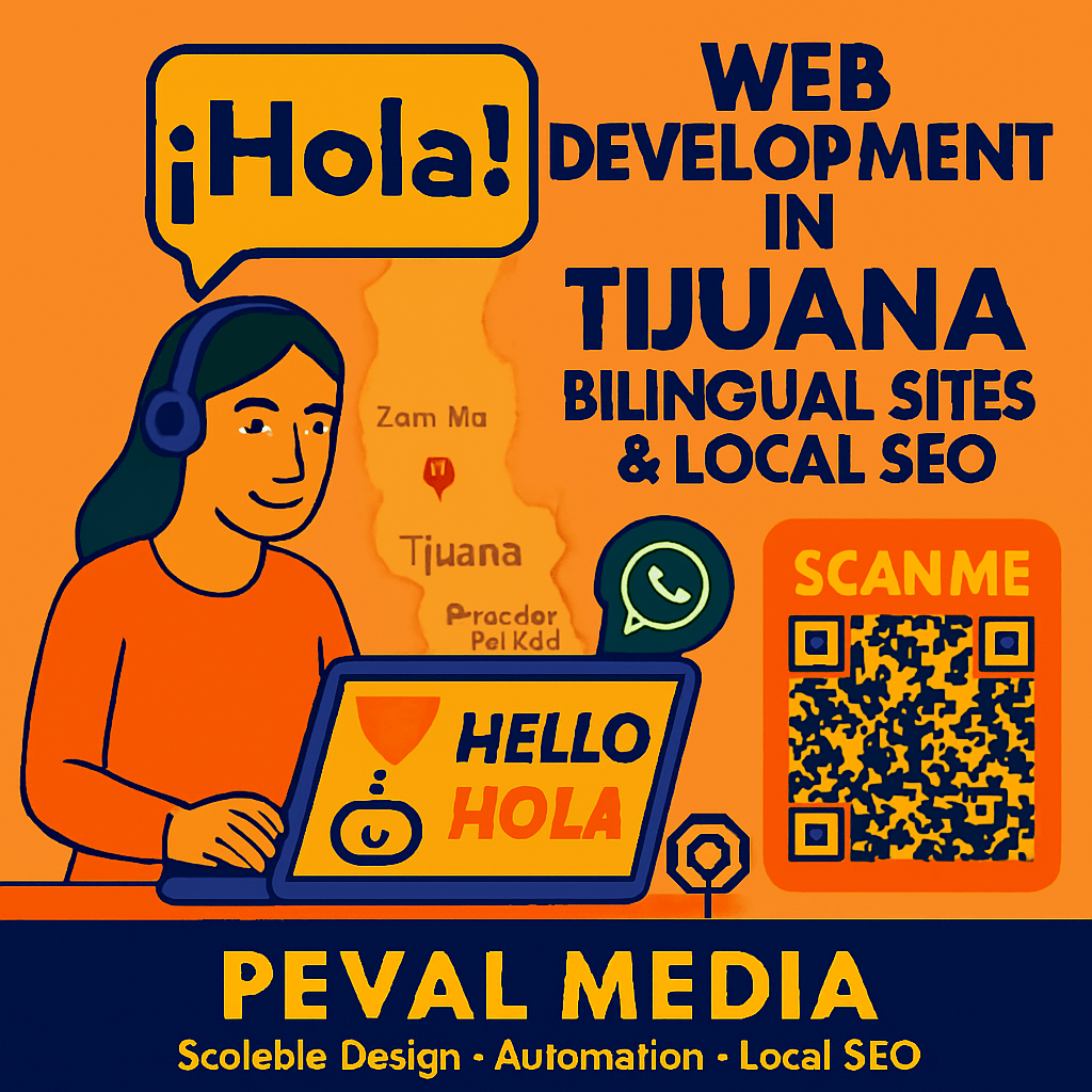 Bilingual web development in Tijuana with chatbot integration, smart forms, and SEO for Zona Río, Playas de Tijuana, and surrounding areas.